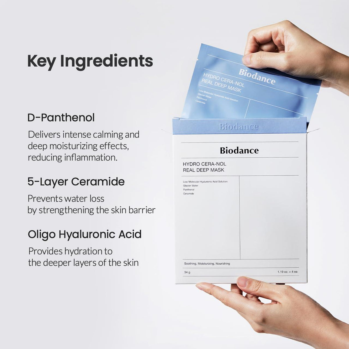 Biodance Hydro Cera-nol Real Deep Mask 4er Pack