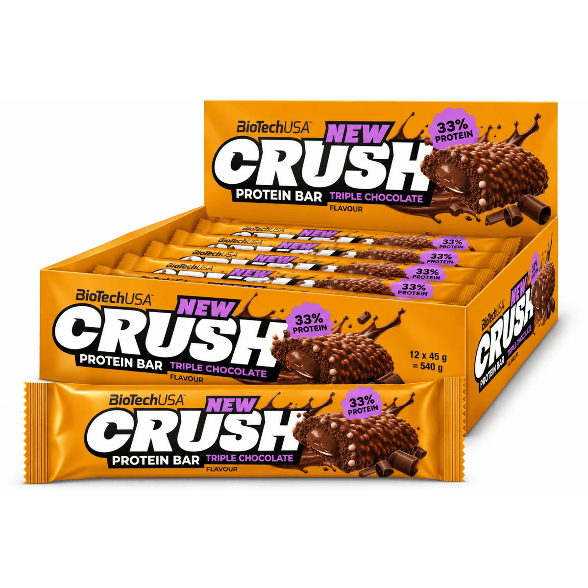 BioTech Crush Protein Bar 12 x 45 g Namma Markt