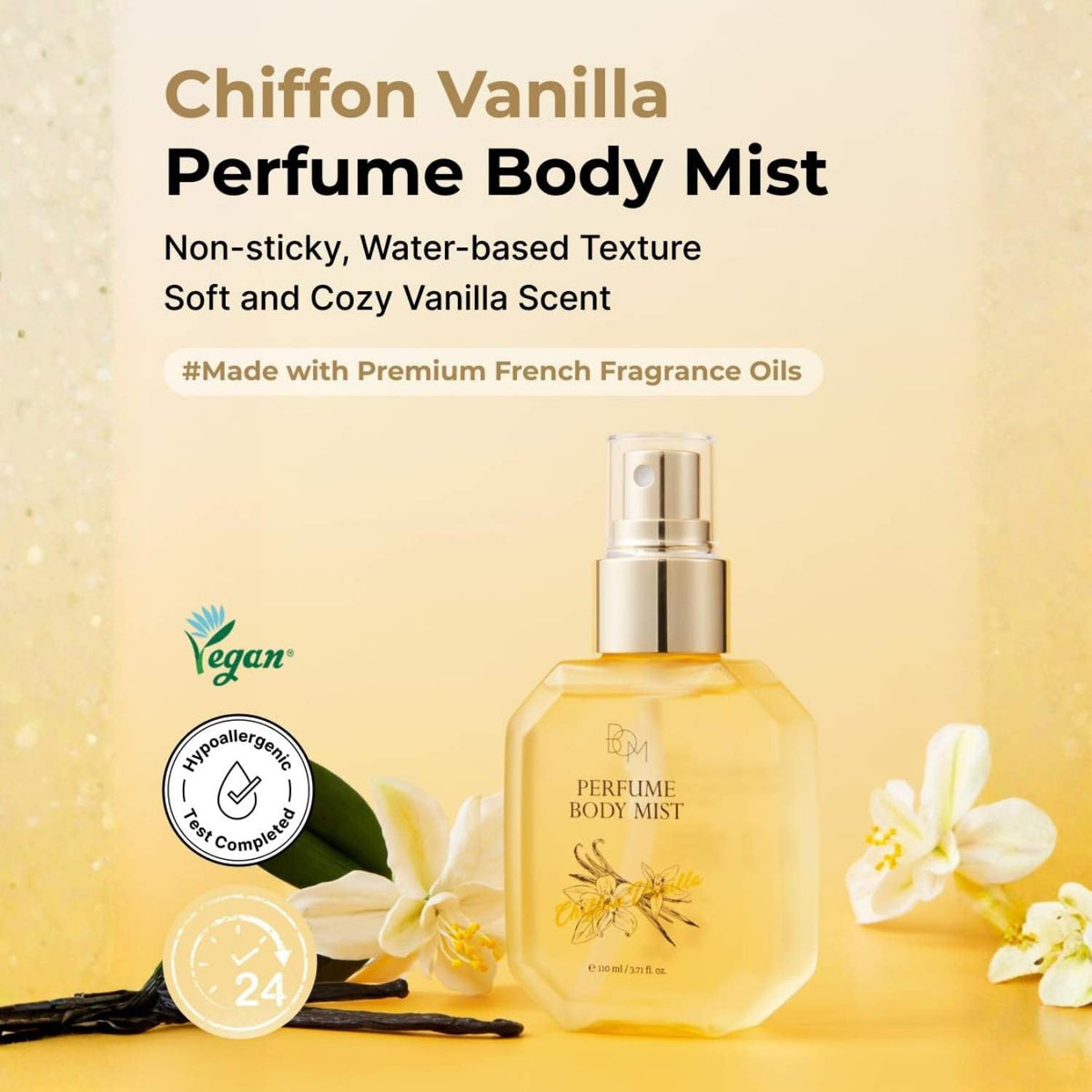 BOM Chiffon Vanilla Perfume Body Mist 110 ml