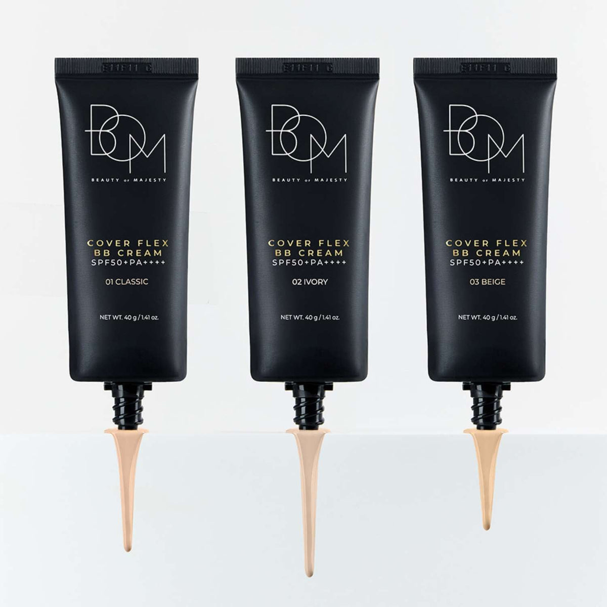 BOM Cover Flex BB Cream SPF50+PA++++ 03 Beige 40 g
