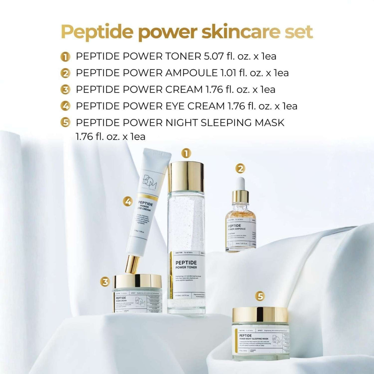 BOM Peptide Power Gift Set 5P