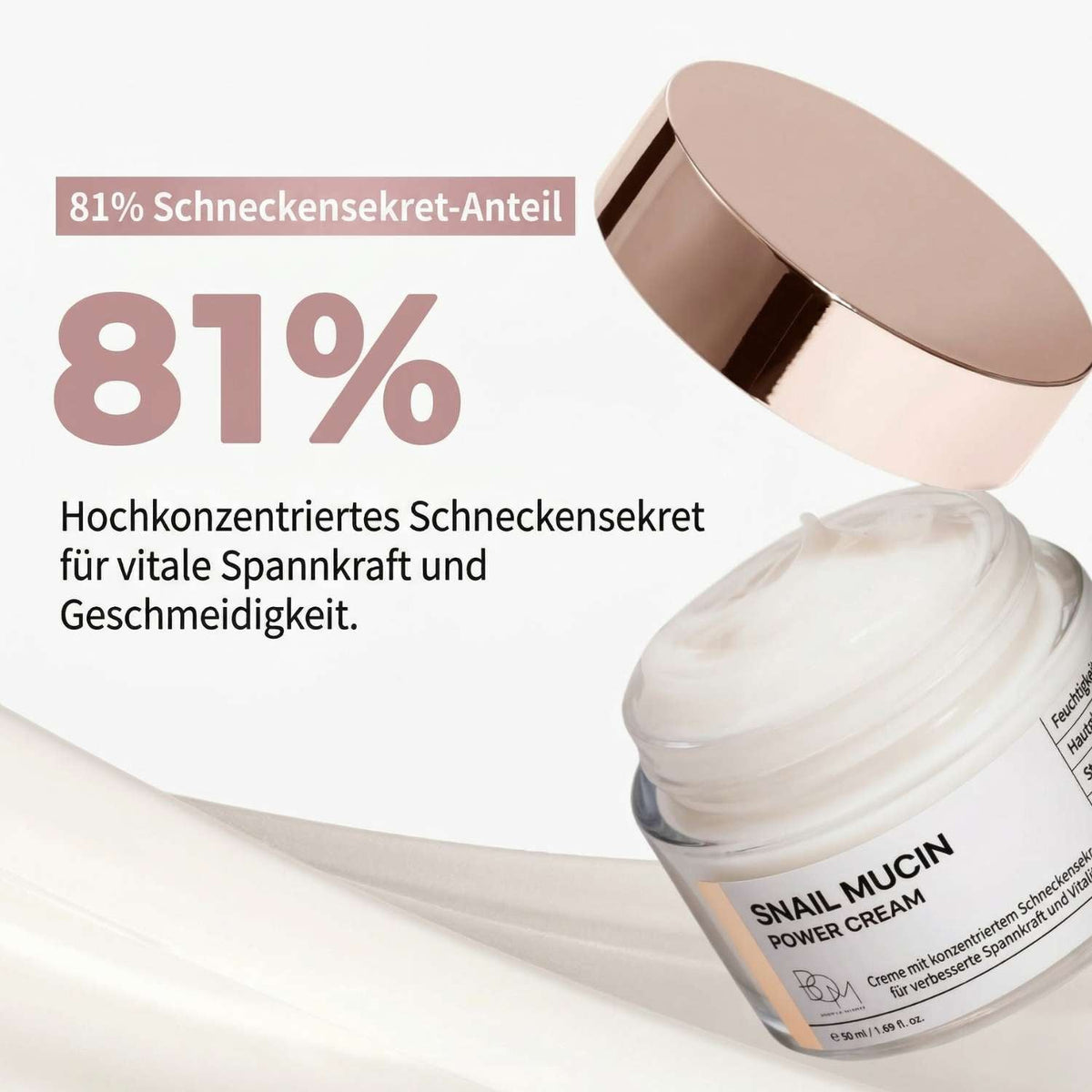 BOM Snail Mucin Power Cream 50 g
