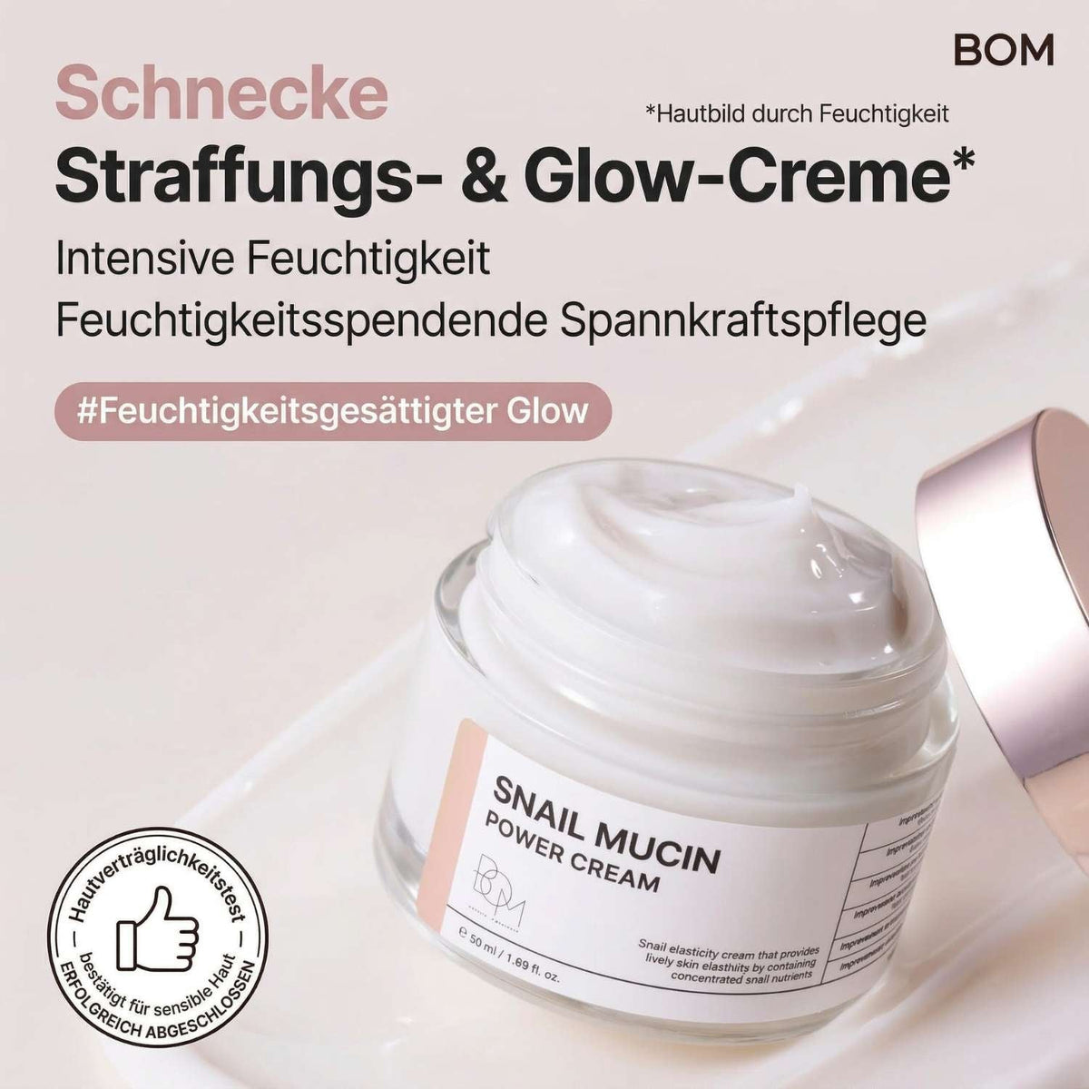 BOM Snail Mucin Power Cream 50 g