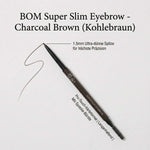 BOM Super Slim Eyebrow #01 Charcoal Brow Namma Markt