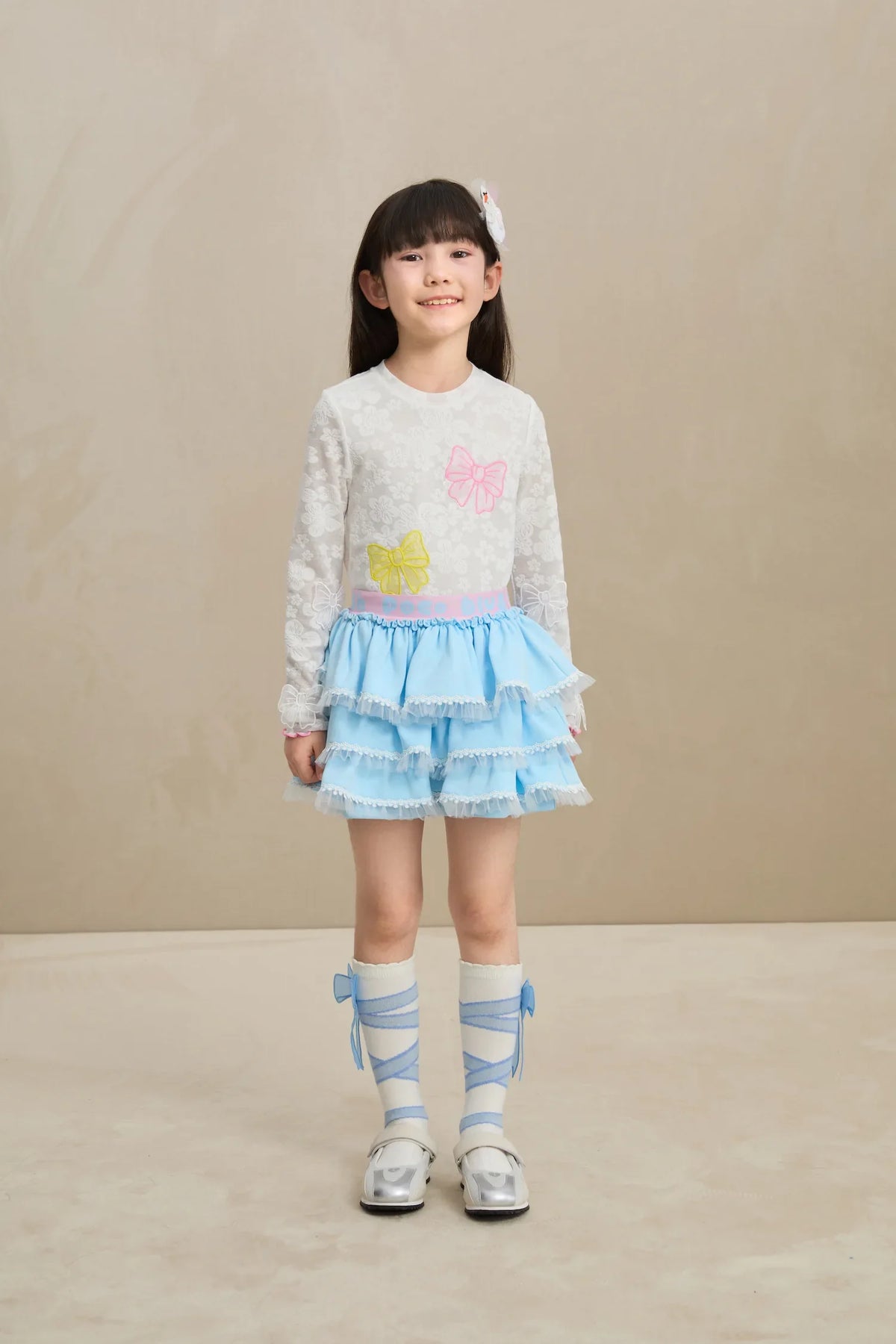 Butterfly Lace Mesh Layering Top