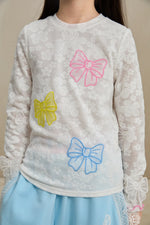 Butterfly Lace Mesh Layering Top