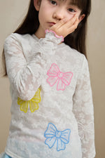 Butterfly Lace Mesh Layering Top