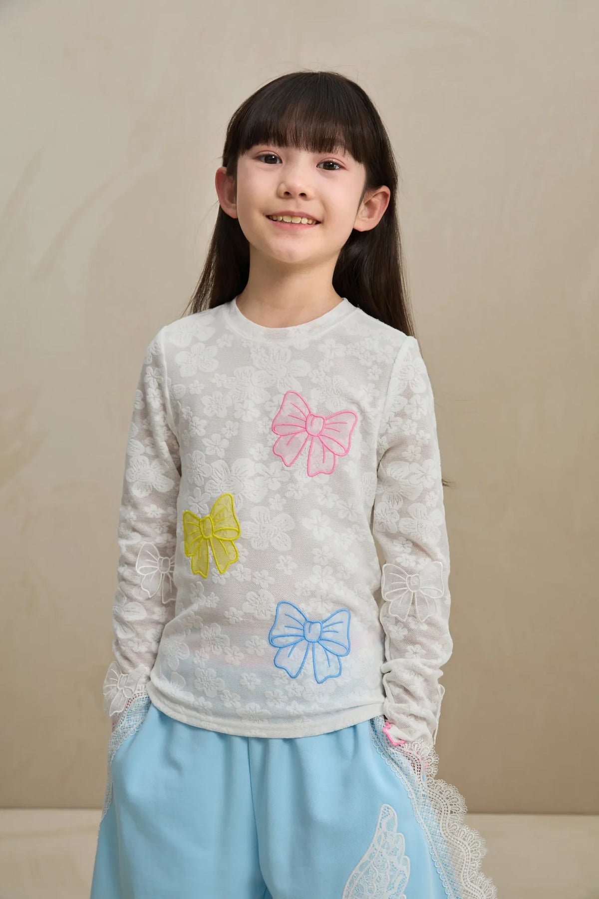 Butterfly Lace Mesh Layering Top
