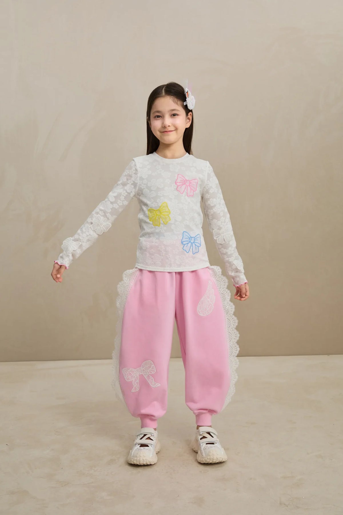 Butterfly Lace Mesh Layering Top