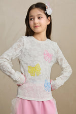 Butterfly Lace Mesh Layering Top