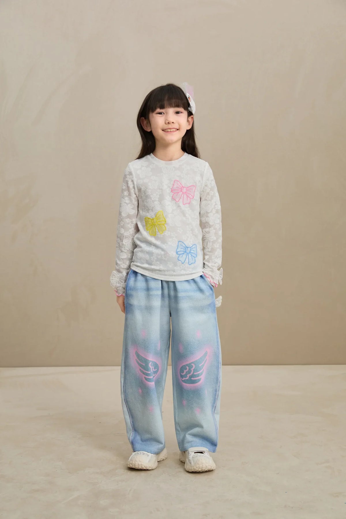 Butterfly Lace Mesh Layering Top