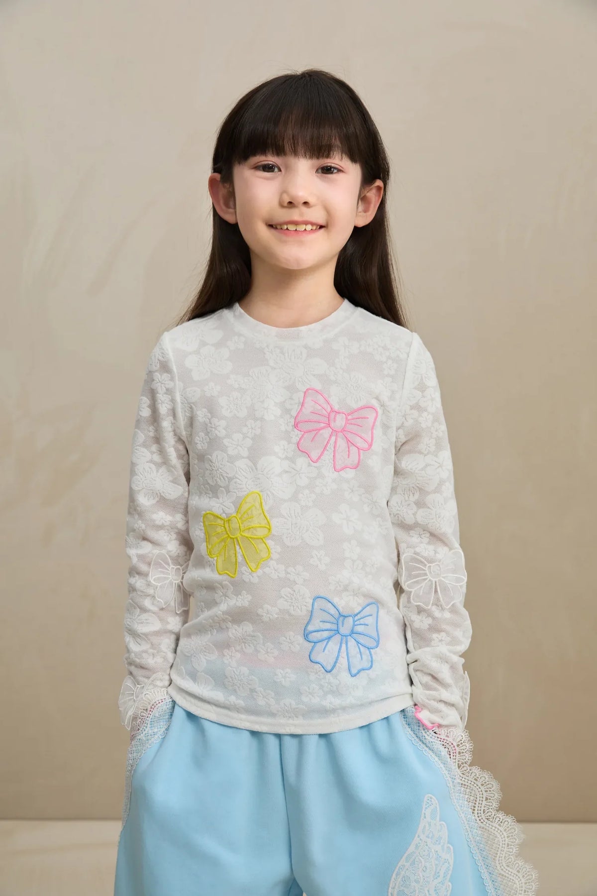 Butterfly Lace Mesh Layering Top