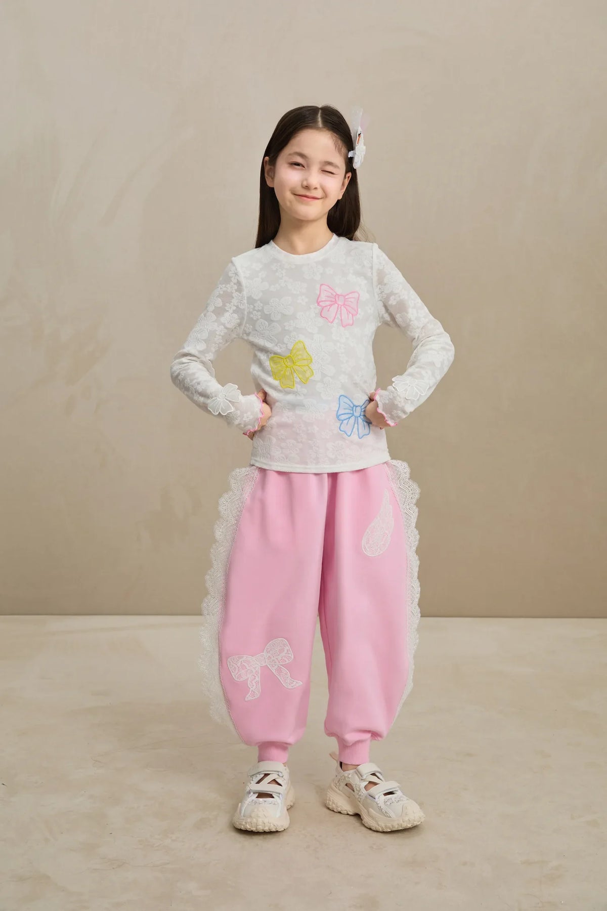 Butterfly Lace Mesh Layering Top