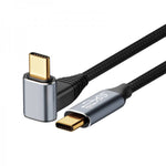 USB 3.1 Gen 2 Typ C Kabel 3 m Stecker zu Stecker 10 Gbit/s 100W Winkel | System-S