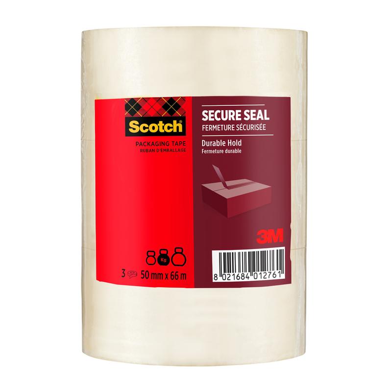 Scotch® Verpackungsklebeband für einen sicheren Verschluss, 50 mm x 66 m