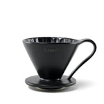 CAFEC Arita-yaki Flower Dripper Matt-Schwarz