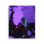 Purple Fly Leinwand - Trippy Wall Art
