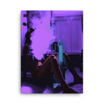 Purple Fly Leinwand - Trippy Wall Art