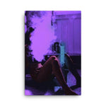 Purple Fly Leinwand - Trippy Wall Art