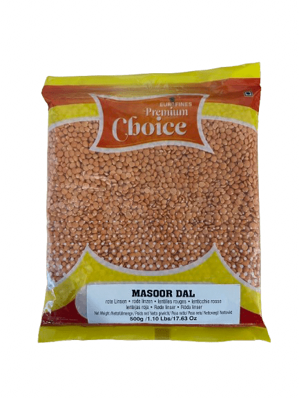 Choice Red Split Lentils/ Masoor Dal 500g - Namma Markt