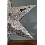 Christbaumspitze 35cm Baumspitze Weihnachten Metall Glitzer LED Stern B-WARE