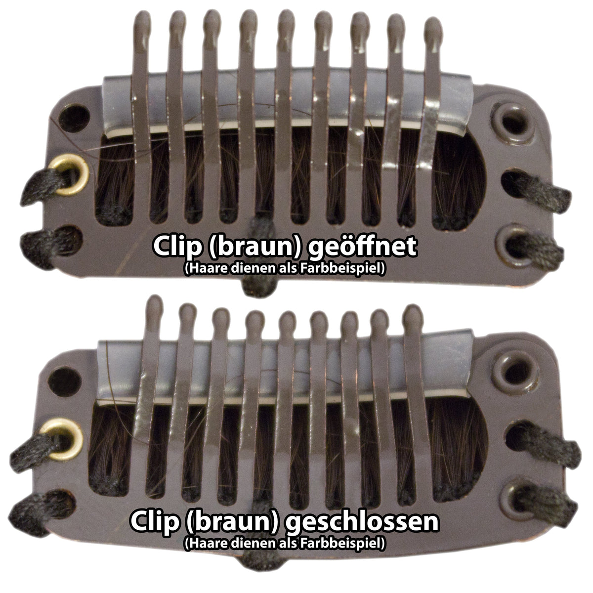Clip-in Haar Extensions Haarverlängerung mit Echthaar, #33, Mahagoni, 40 50 60+cm, BASIC von BIONORA
