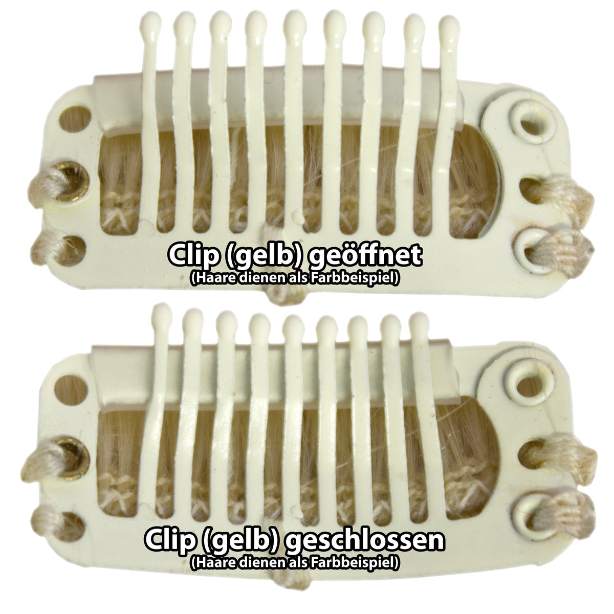 Clip-in Haar Extensions mit Echthaar, #04/613, Schokobraun /Platinblond, 40 50 60+cm, BASIC, BIONORA