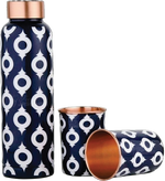 COPPER MEENA OREO WITH 2 GLASS GIFT SET product image 1
