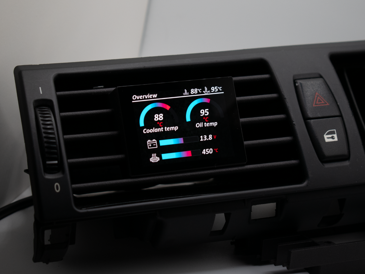 Datendisplay BMW X5 X6 E70 E71 ECKIG