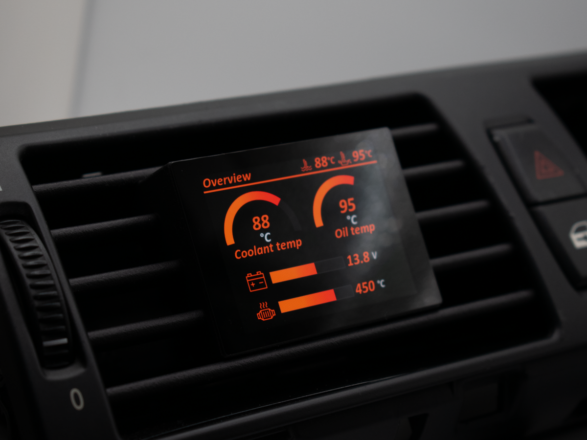 Datendisplay BMW X5 X6 E70 E71 ECKIG