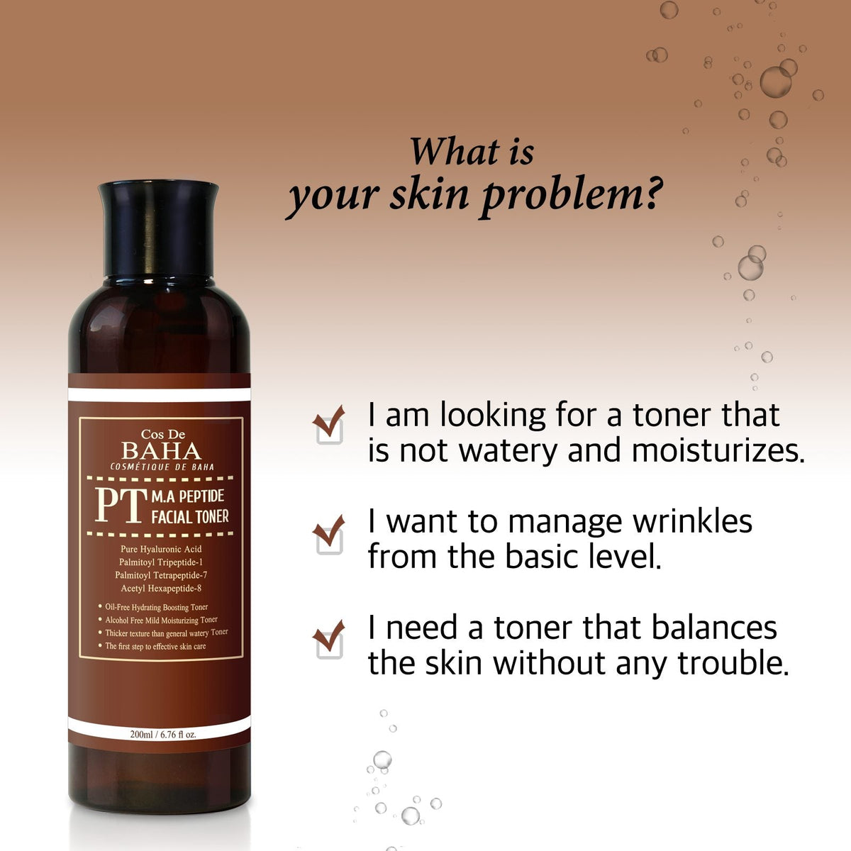 Cos De BAHA M.A. Peptide Facial Toner 200 ml