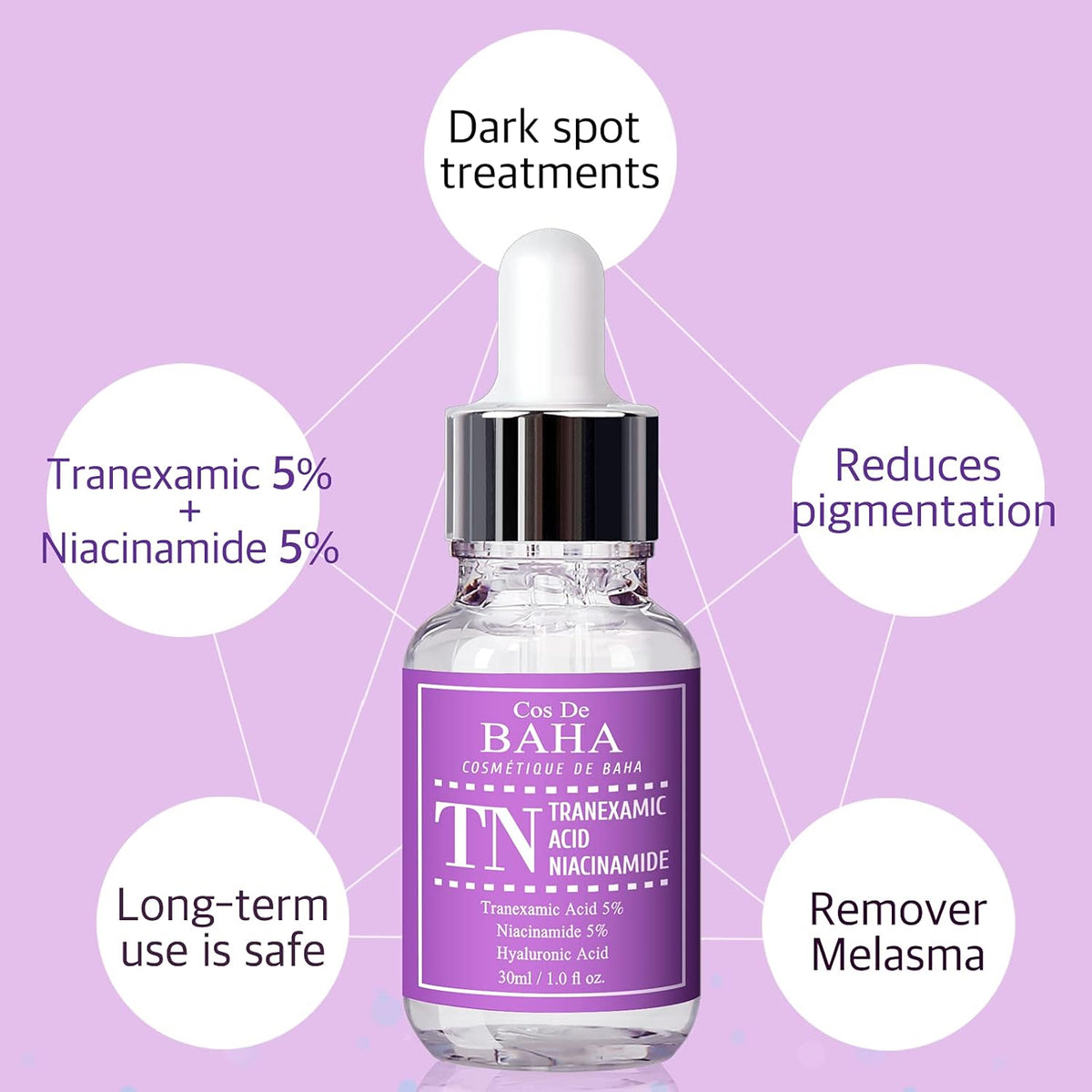 Cos De BAHA Tranexamic Acid 5% Niacinamide 5% Serum 30 ml