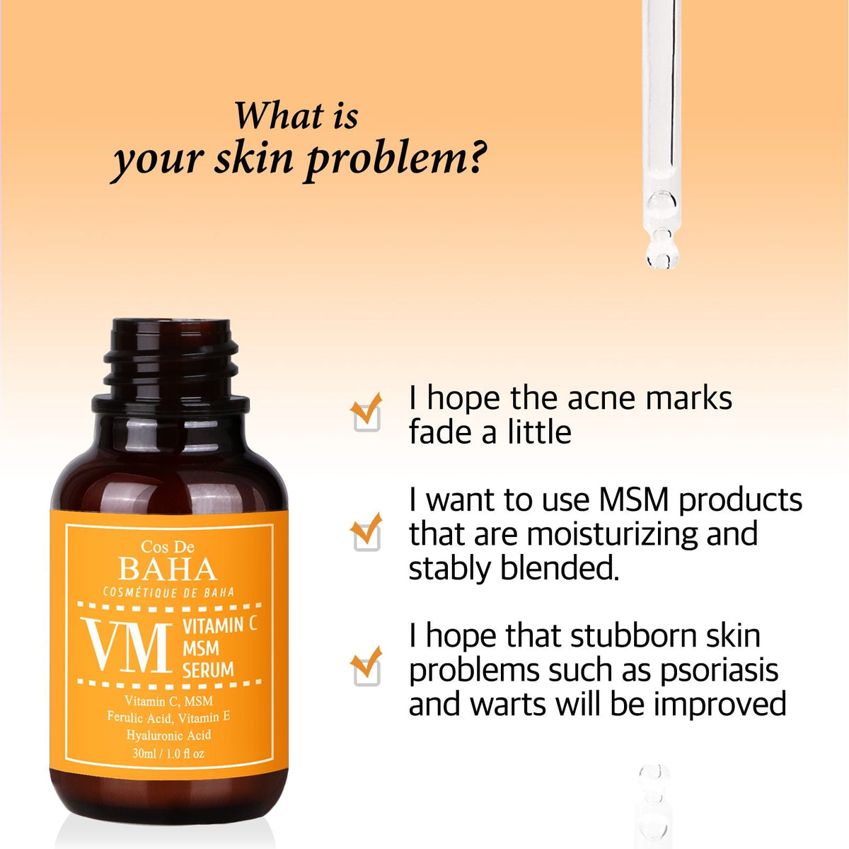 Cos De BAHA Vitamin C MSM Serum 30 ml