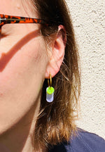Dopamine Colors Creolen in blau/türkis