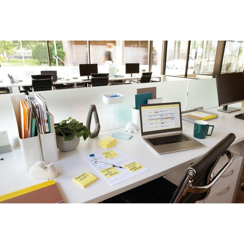 Post-it® Notes, Gelb, 76 mm x 76 mm, 100 Blatt/Block, 12 Blöcke/Packung, Kartonverpackung, 100% PEFC | Packung (1 Stück)