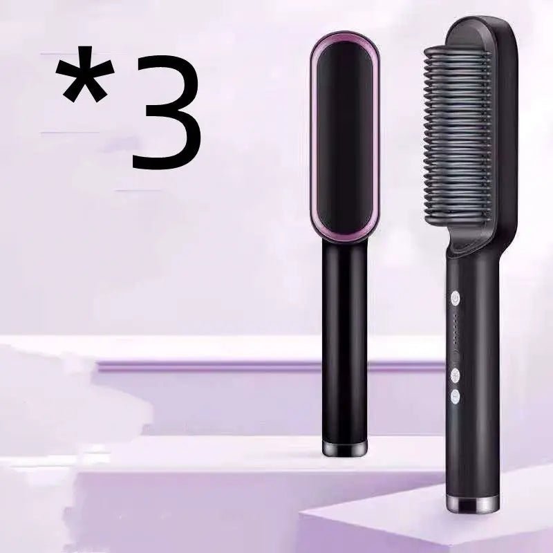 New 2 In 1 Hair Straightener Hot Comb