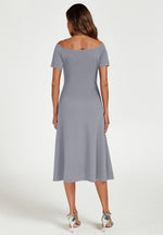 Bardot Midi Dress In Grey