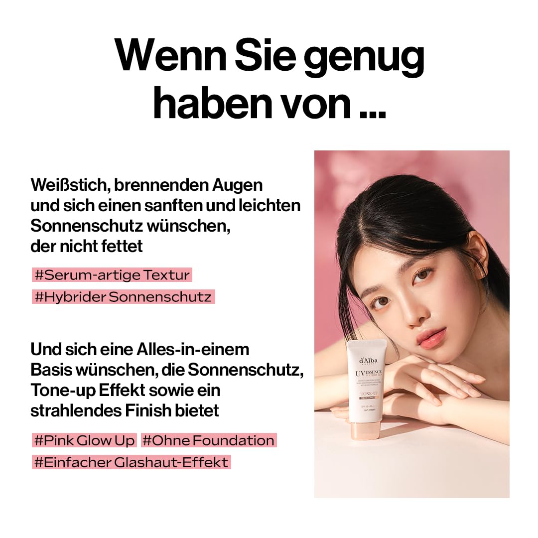 d'Alba Waterfull Tone-Up Sun Cream SPF 50+ UV Essence 50ml