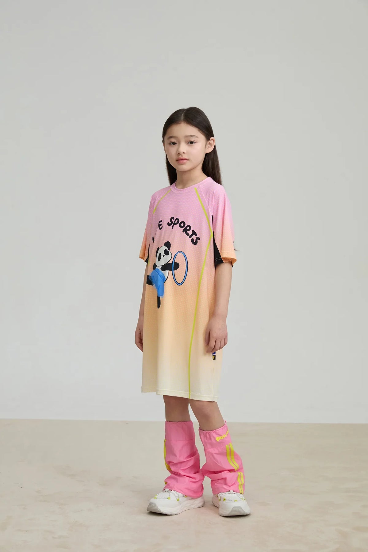 Longline Ribbon Panda Sport Dress