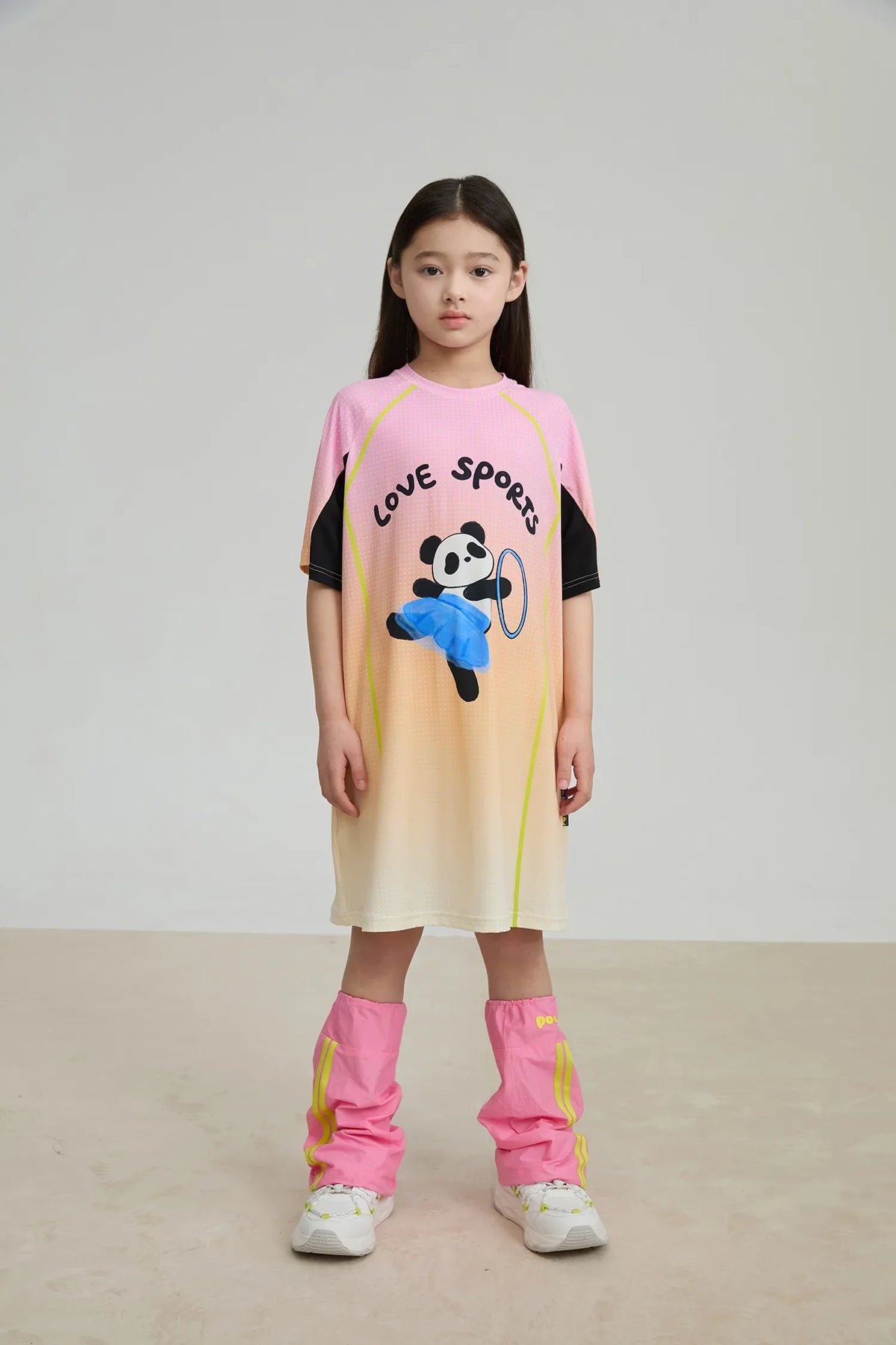 Longline Ribbon Panda Sport Dress