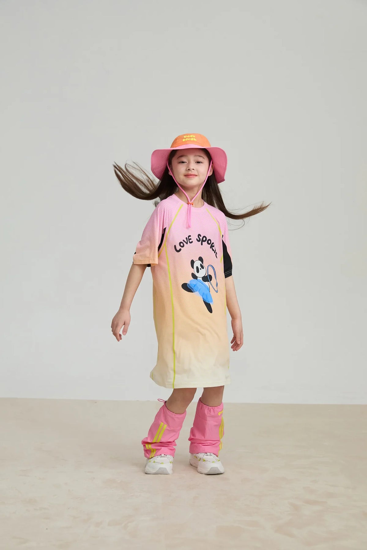 Longline Ribbon Panda Sport Dress