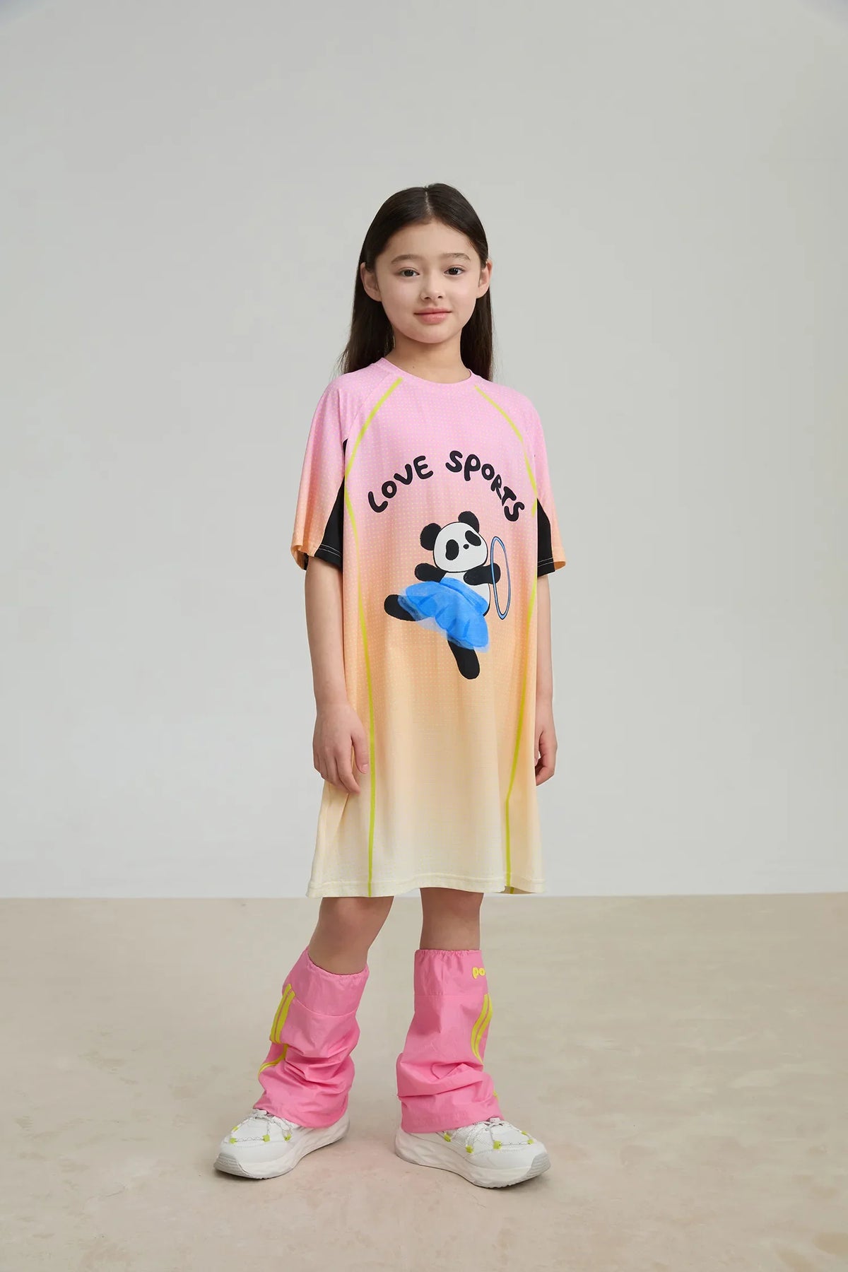 Longline Ribbon Panda Sport Dress