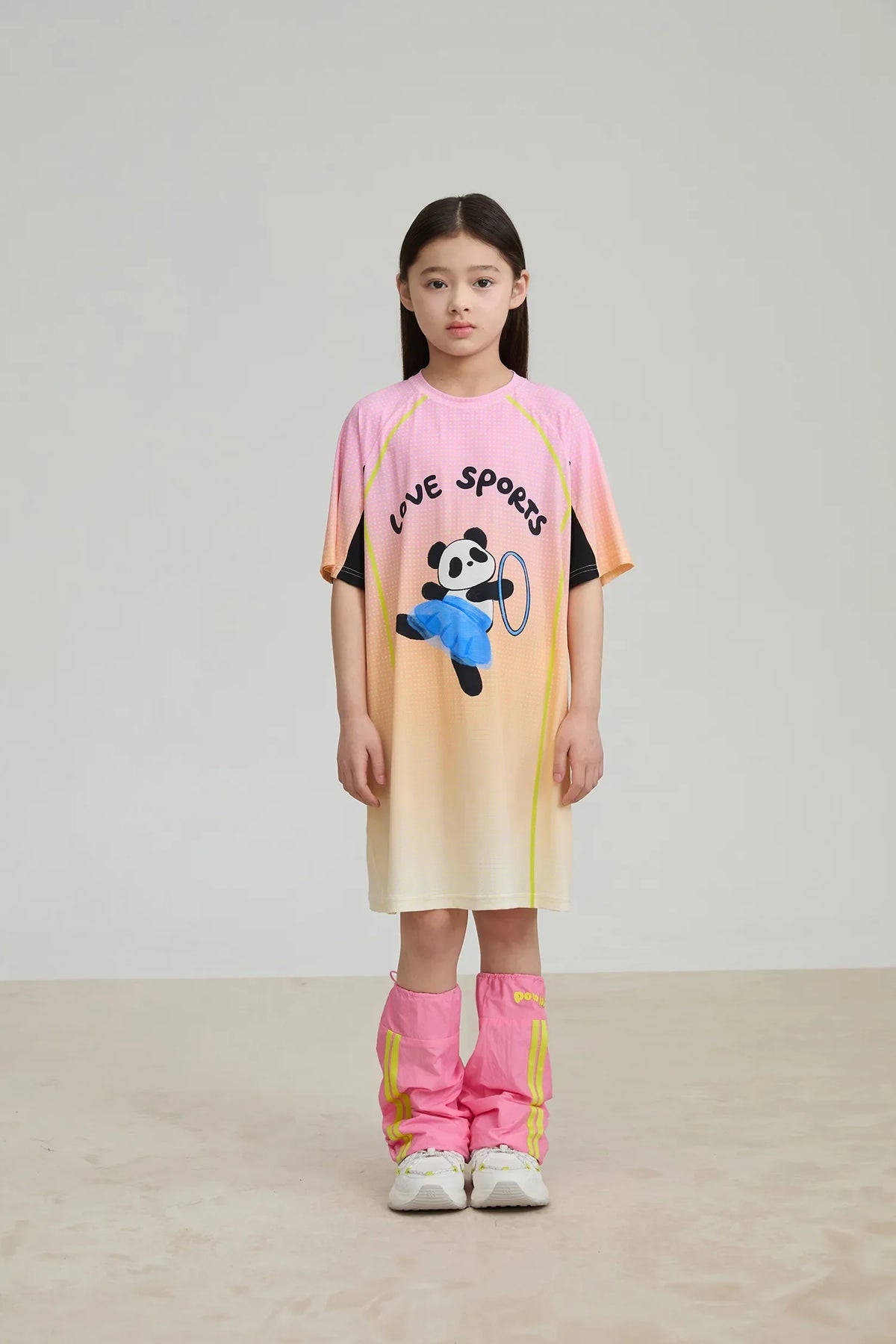 Longline Ribbon Panda Sport Dress