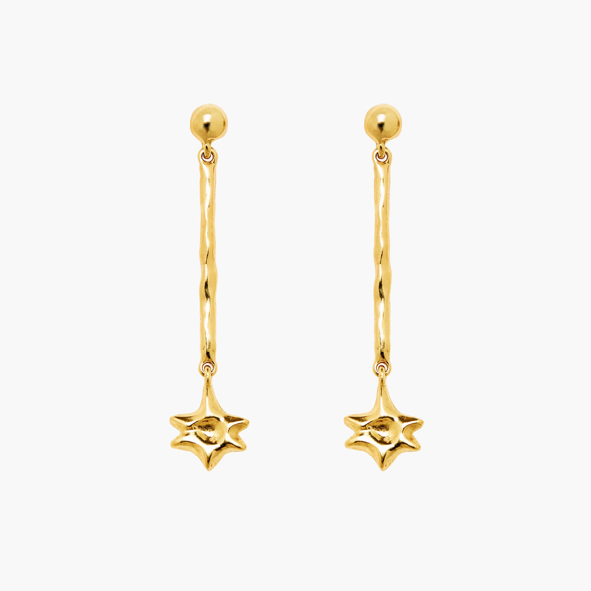 STAR DROP EARRINGS ESTELLE GOLD