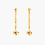 STAR DROP EARRINGS ESTELLE GOLD