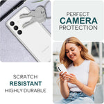 NALIA [2 Stück] Kamera-Schutzglas kompatibel mit Samsung Galaxy S24 Glas, Klarer Robuster Linsen-Schutz für Rückkamera, Gehärtete Glasfolie mit Zwischenraum-Abdeckung, Transparenter Kameraschutz