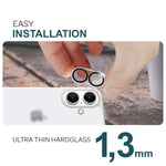 NALIA 2x Kamera-Schutzglas kompatibel mit iPhone 16 Plus Glas, Klarer Linsen-Schutz für Rückkamera, Kameraglas 9H Tempered Glass Protector Glasfolie Zwischenraum-Abdeckung, Kameraschutz Transparent