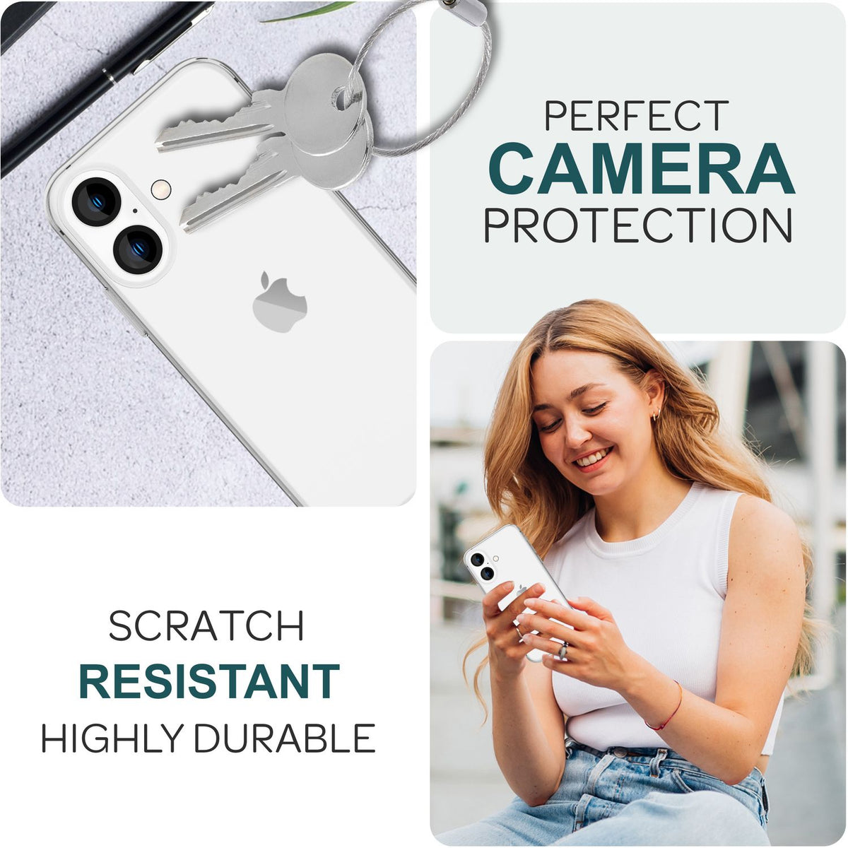 NALIA 2x Kamera-Schutzglas kompatibel mit iPhone 16 Plus Glas, Klarer Linsen-Schutz für Rückkamera, Kameraglas 9H Tempered Glass Protector Glasfolie Zwischenraum-Abdeckung, Kameraschutz Transparent