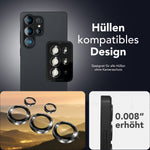 NALIA Glas Kameraschutzringe für Samsung Galaxy S25 Ultra – Linsenschutz & Case Friendly – FOCUS.PRO CLX (9H Härtegrad & Montagerahmen) – Marke aus Berlin