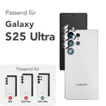 NALIA Glas Kameraschutzringe für Samsung Galaxy S25 Ultra – Linsenschutz & Case Friendly – FOCUS.PRO CLX (9H Härtegrad & Montagerahmen) – Marke aus Berlin